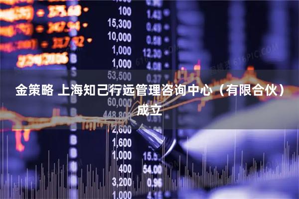 金策略 上海知己行远管理咨询中心（有限合伙）成立